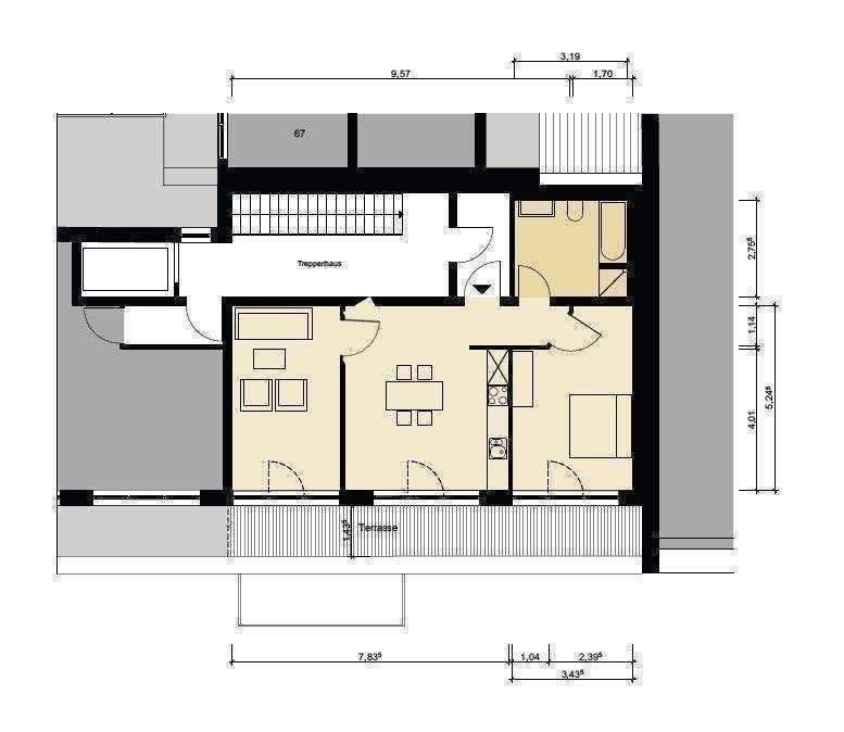 Dachgeschoß / Erstbezug / Lift / hohe Räume / große Terrasse / hohe Räume / S/O Ausrichtung – 10243 Berlin – Vorschaubild 2
