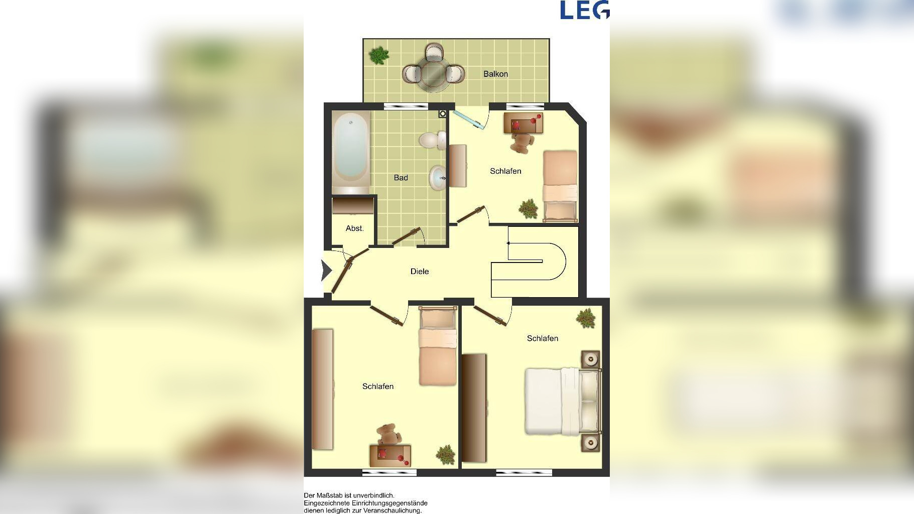 Demnächst frei! 5-Zimmer-Wohnung in Duisburg Hüttenheim – 47259 Duisburg – Vorschaubild 4