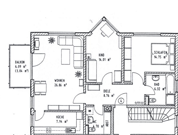 Schmucke 3-Zimmer-Balkonwohnung in beliebter Wohnlage – 81827 München – Vorschaubild 12
