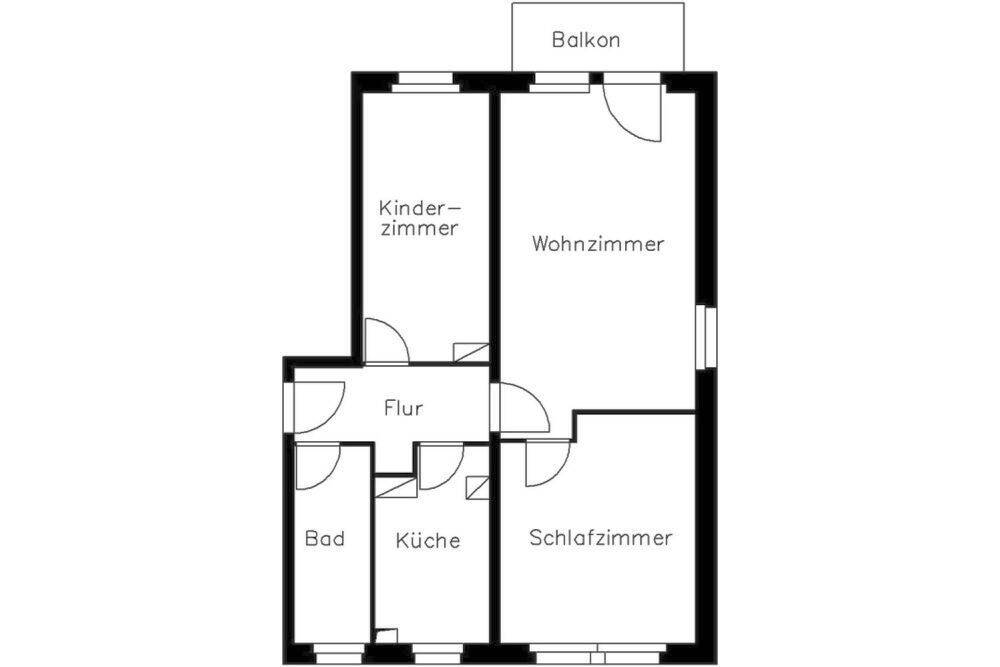 Kleine 3-Raum-Wohnung in grüner Lage der Ostvorstadt – 8527 Plauen – Vorschaubild 3