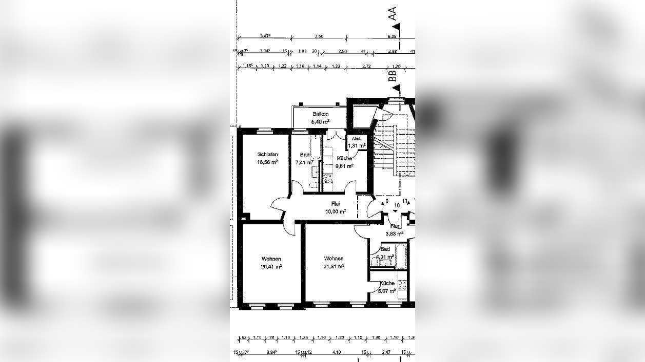 Alles NEU!!! 3. OG + Aufzug + großer Balkon + 2er-WG-gerecht ! – 9126 Chemnitz – Vorschaubild 10