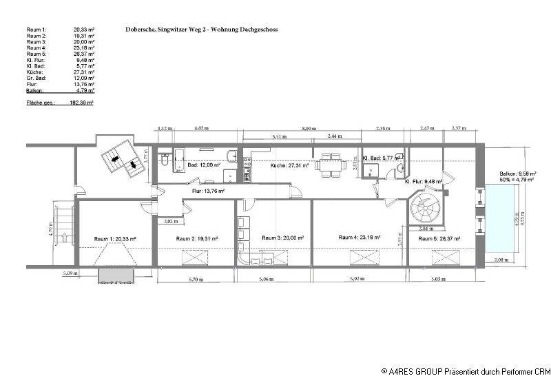 A4RES – Traumwohnung für Familie 5 RWE mit Balkon & 2 Stellplätzen in Doberschau – 2692 Doberschau-Gaußig – Vorschaubild 6