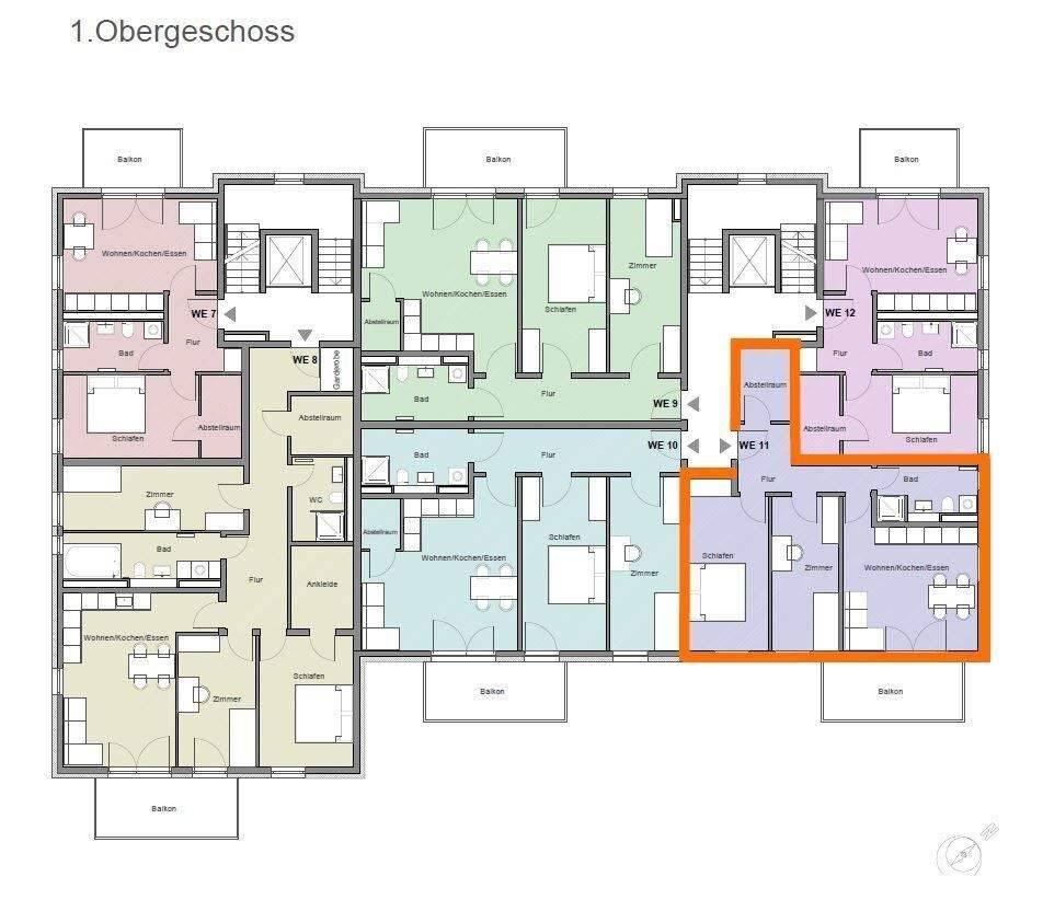RESERVIERT Charmante Wohnung in Jena-Nord (WE11) *Neubau in bester Lage im EH55 Standard* Provisionsfrei – 7743 Jena – Vorschaubild 2