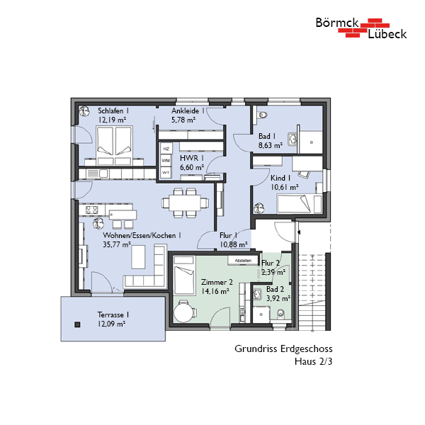 Geräumige 4-Zimmer Wohnung mit Terrasse in Rödinghausen, 32289 Rödinghausen