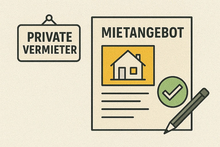 Den richtigen Mieter finden – Was in Ihrer Vermietungsanzeige stehen sollte 1 was in Ihrer Vermietungsanzeige stehen sollte - Bild zeigt Grafik als Sinnbild für vollständige Mietanzeige